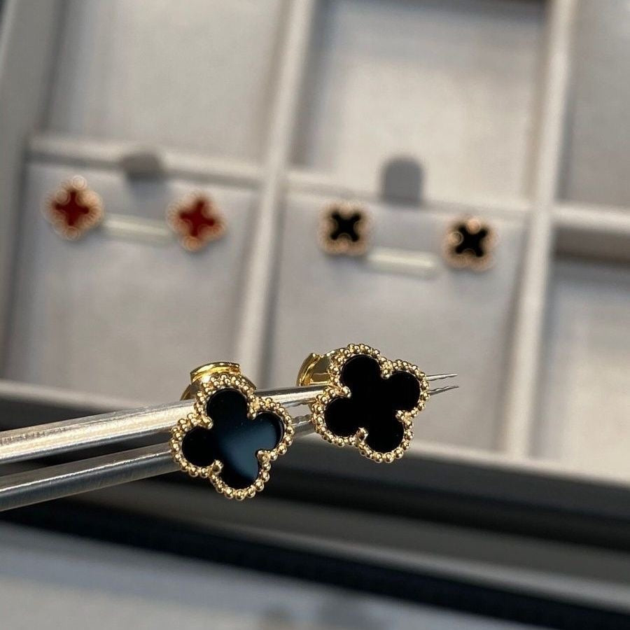 Golden Petal Mini Studs