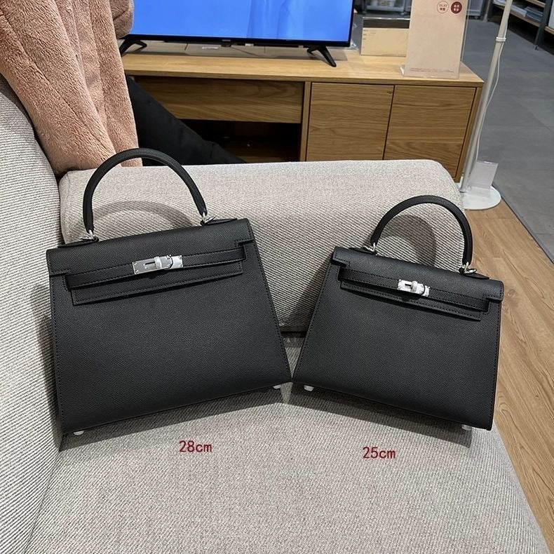 Grace Leather Top-Handle Bag