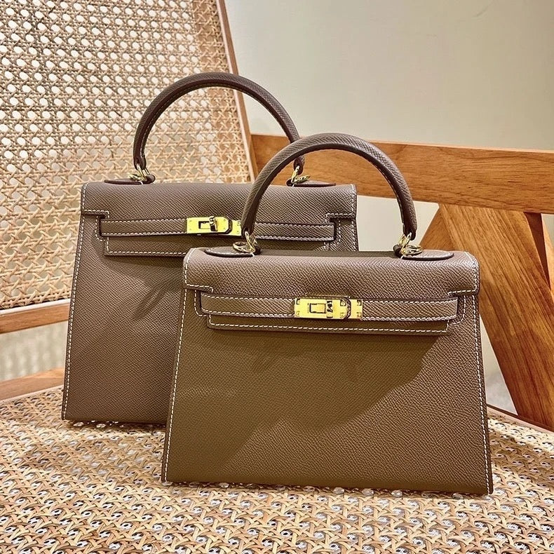 Grace Leather Top-Handle Bag