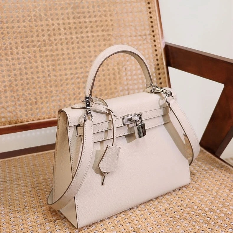 Grace Leather Top-Handle Bag