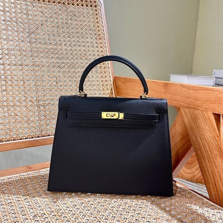 Grace Leather Top-Handle Bag