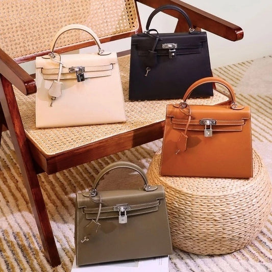 Grace Leather Top-Handle Bag